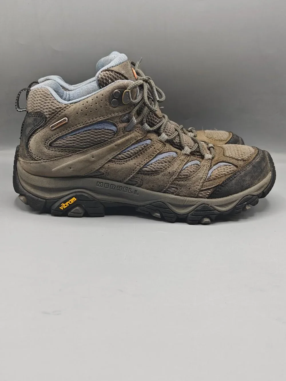 MERRELL MOAB GRANITE WOMENS WATERPROOF HIKING SHOES SIZE 11 US Pre-Owned